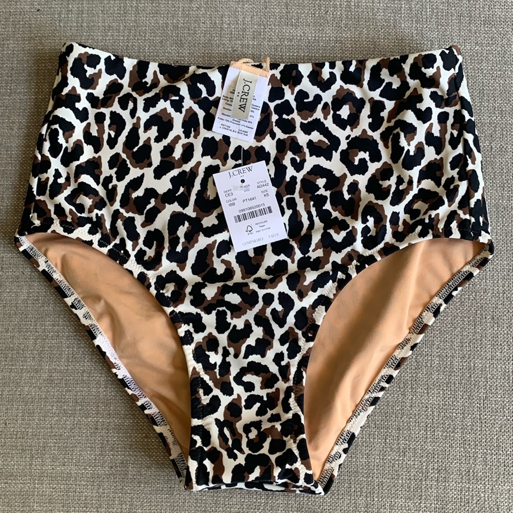 J Crew high waisted bikini bottom